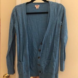 Blue cardigan
